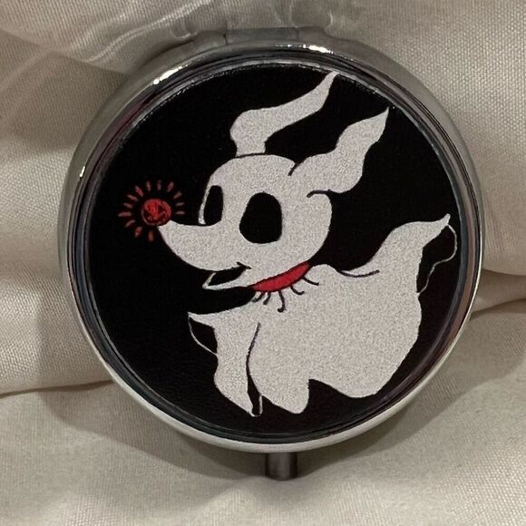 Nightmare Before Christmas Zero Travel Pill Box 3 Compartment Medicine Case NEW - Picture 1 of 5